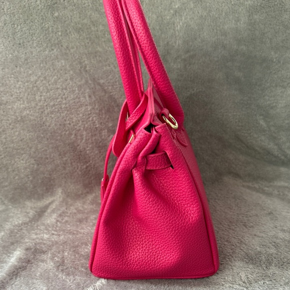 Bright Rose Pink Top Handle Satchel 💖✨ New Without Tags - Picture 2 of 10